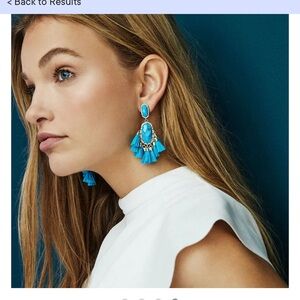 Kendra Scott Kristen Statement Earrings in Aqua Howlite